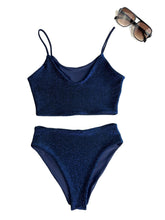 Load image into Gallery viewer, blue lurex bottoms