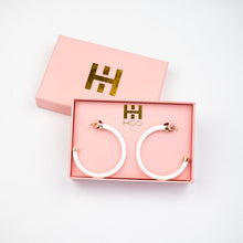 Load image into Gallery viewer, Hoops - White