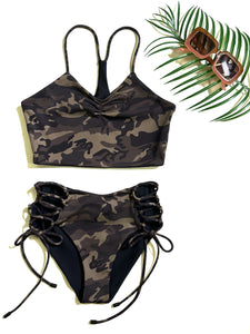 camo y back top