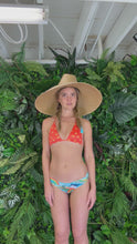 Load and play video in Gallery viewer, honolulu sunrise tri top with tassels
